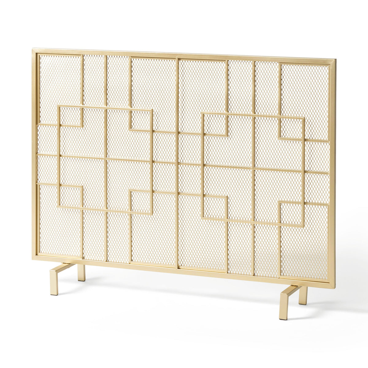 Dorothy Modern Single Panel Iron Fire Screen, photo 5 of 9