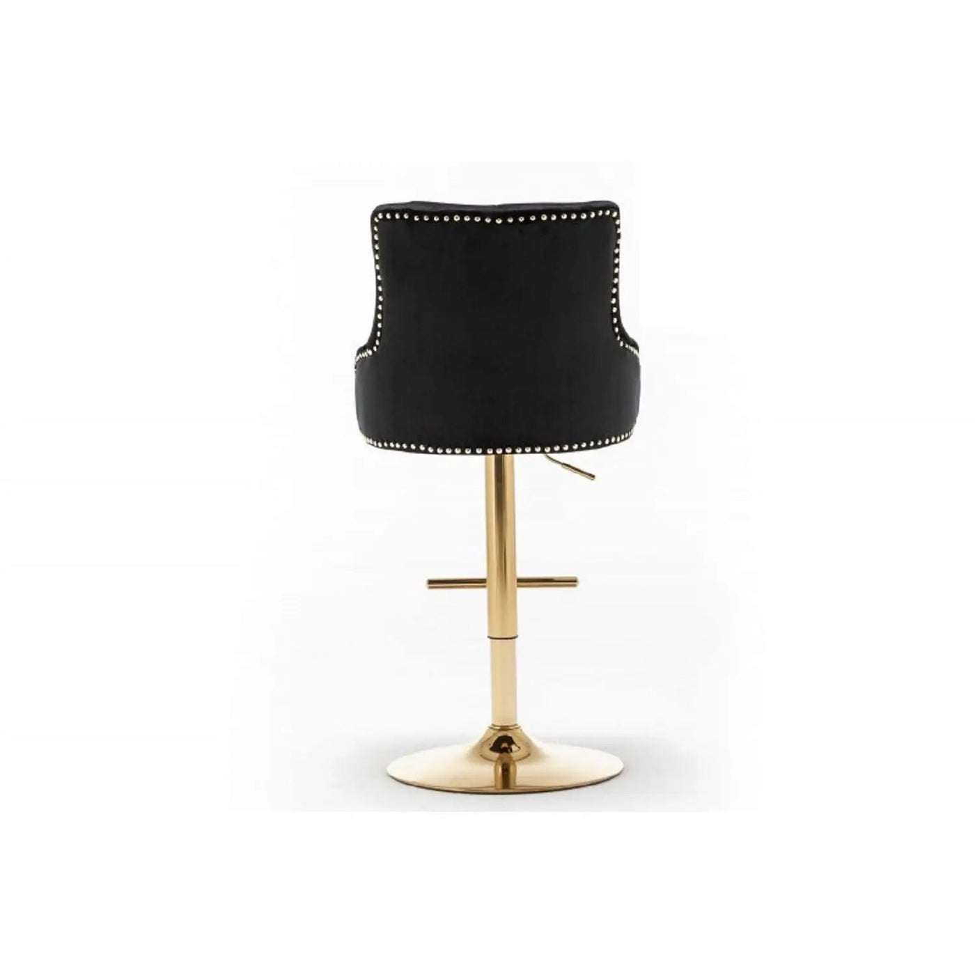 Adjustable Swivel Bar Stool With Nailhead Trim (Set of 2) by HouseOfZazla