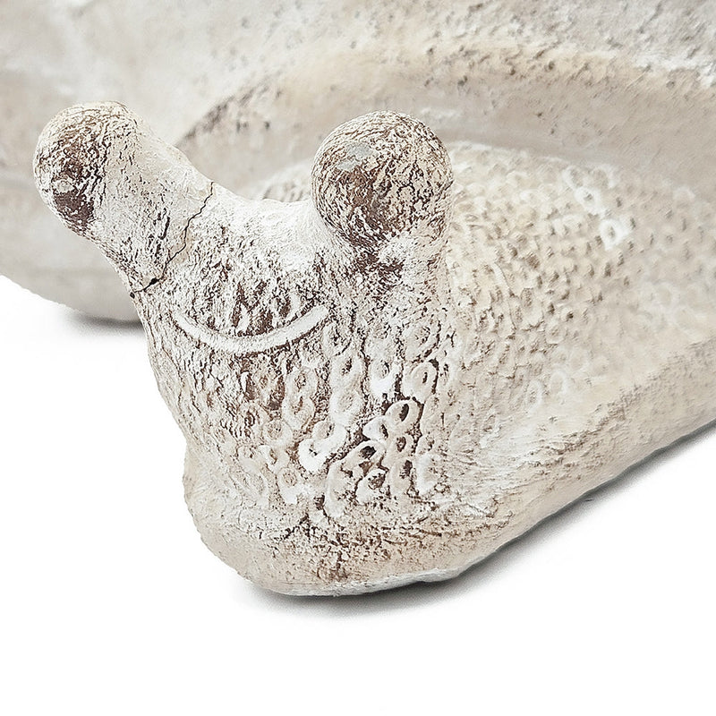 Decorative Cement Planter with Abstract Design - Natural Finish, photo 6 of 10