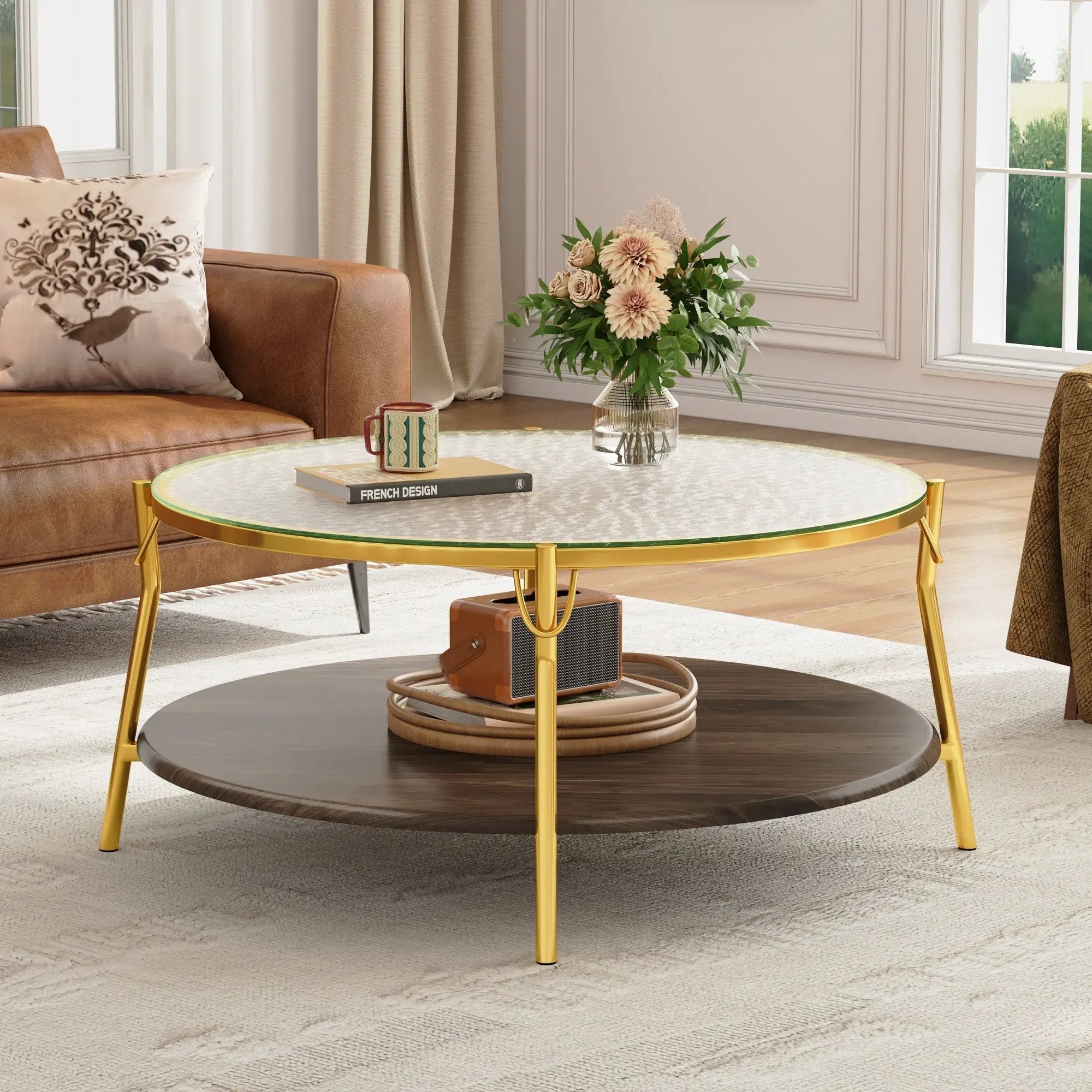 Modern Round Coffee Table by HouseOfZazla