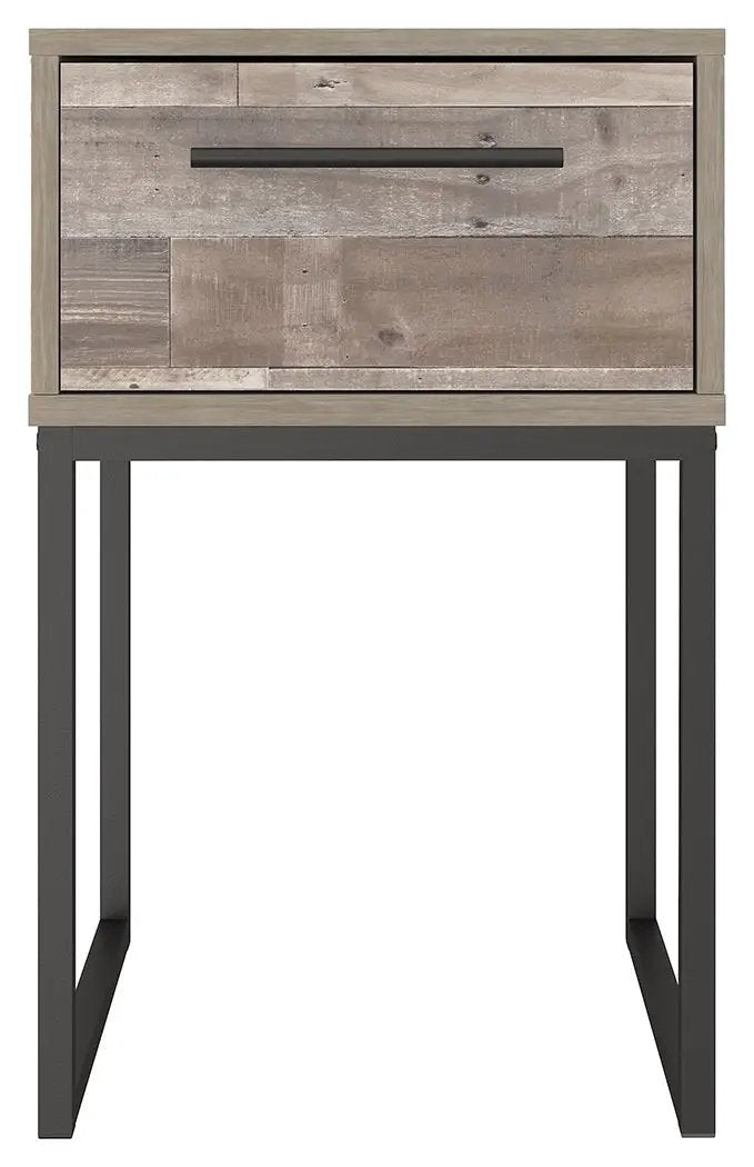 Neilsville - One Drawer Night Stand - Vinyl-Wrapped - Whitewash by Unique Piece Furniture