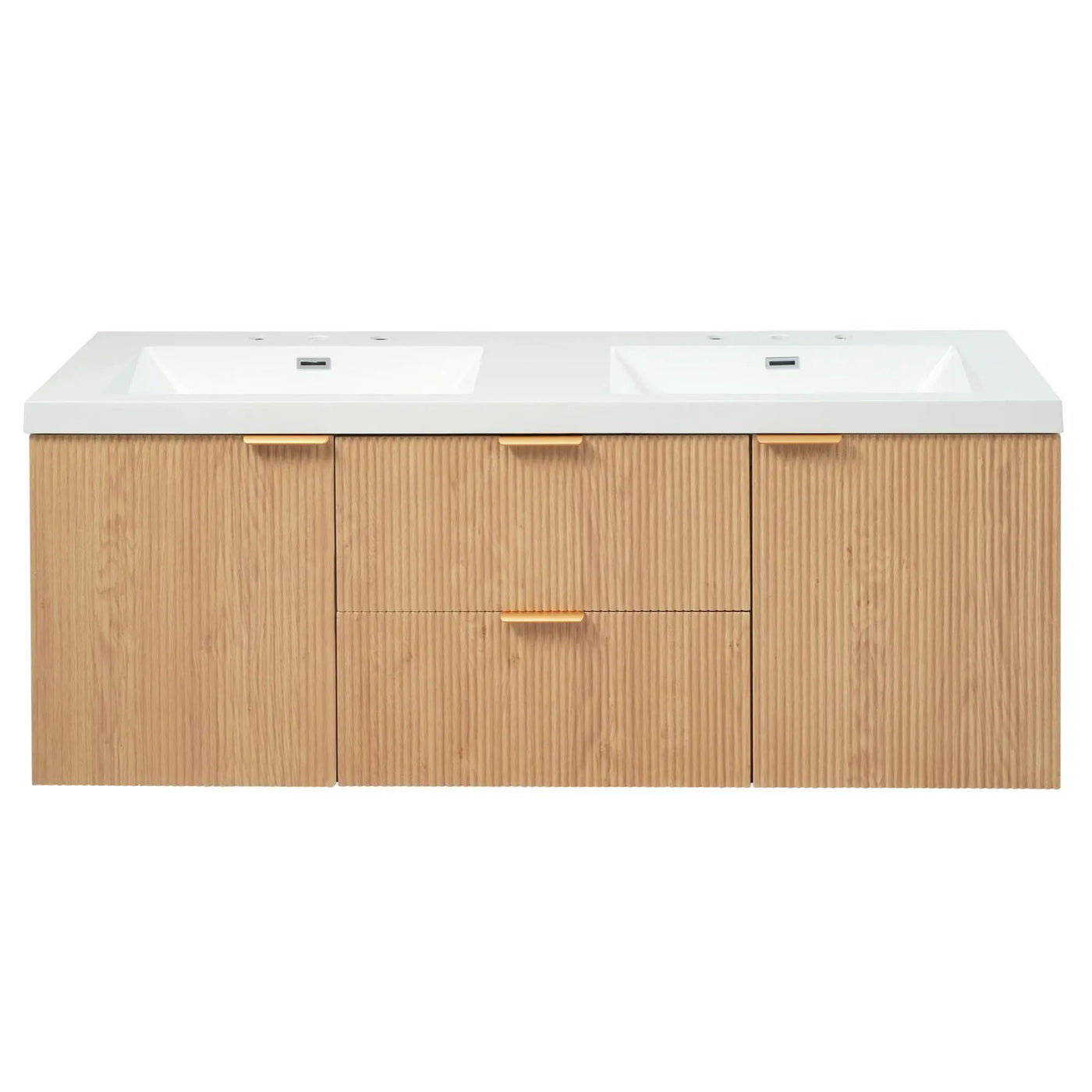 Modern Wall Mounted Bathroom Vanity, Soft Close Doors by Unique Piece Furniture