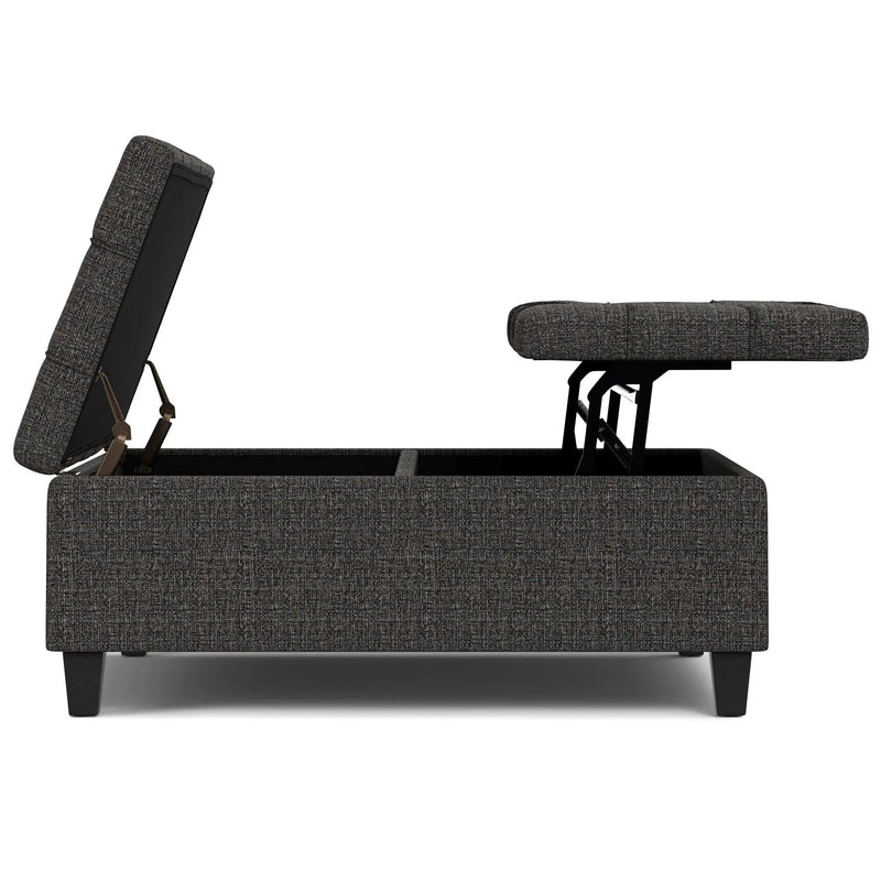 Harrison - Upholstered Coffee Table Storage Ottoman by HouseOfZazla