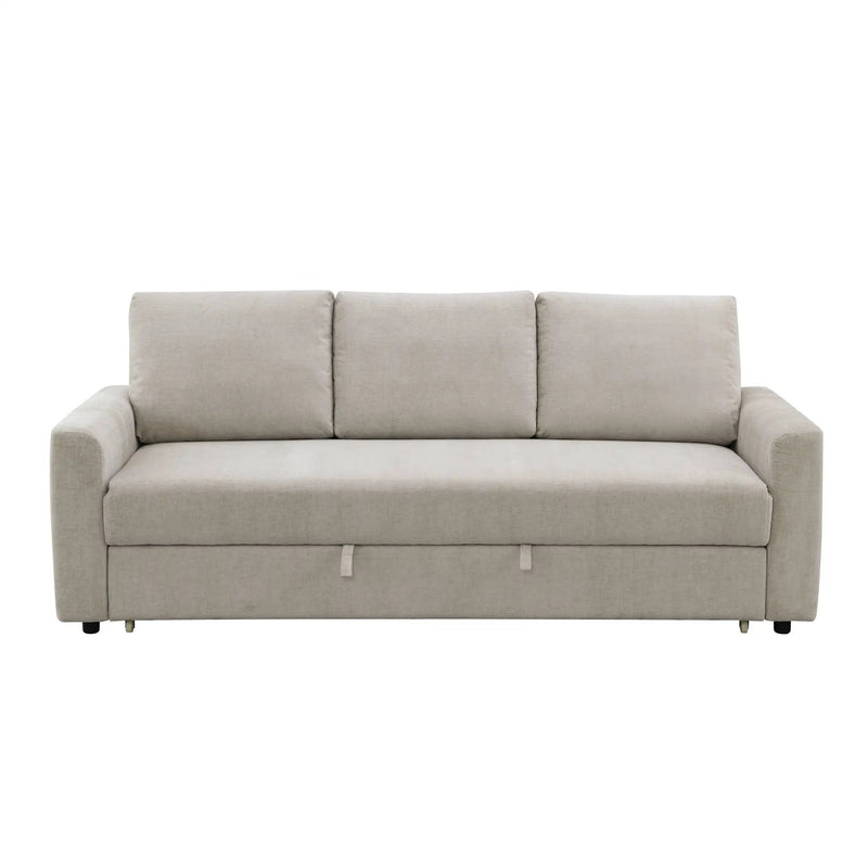 Leira - Linen Pull Out Sleeper Sofa - Beige by Unique Piece Furniture