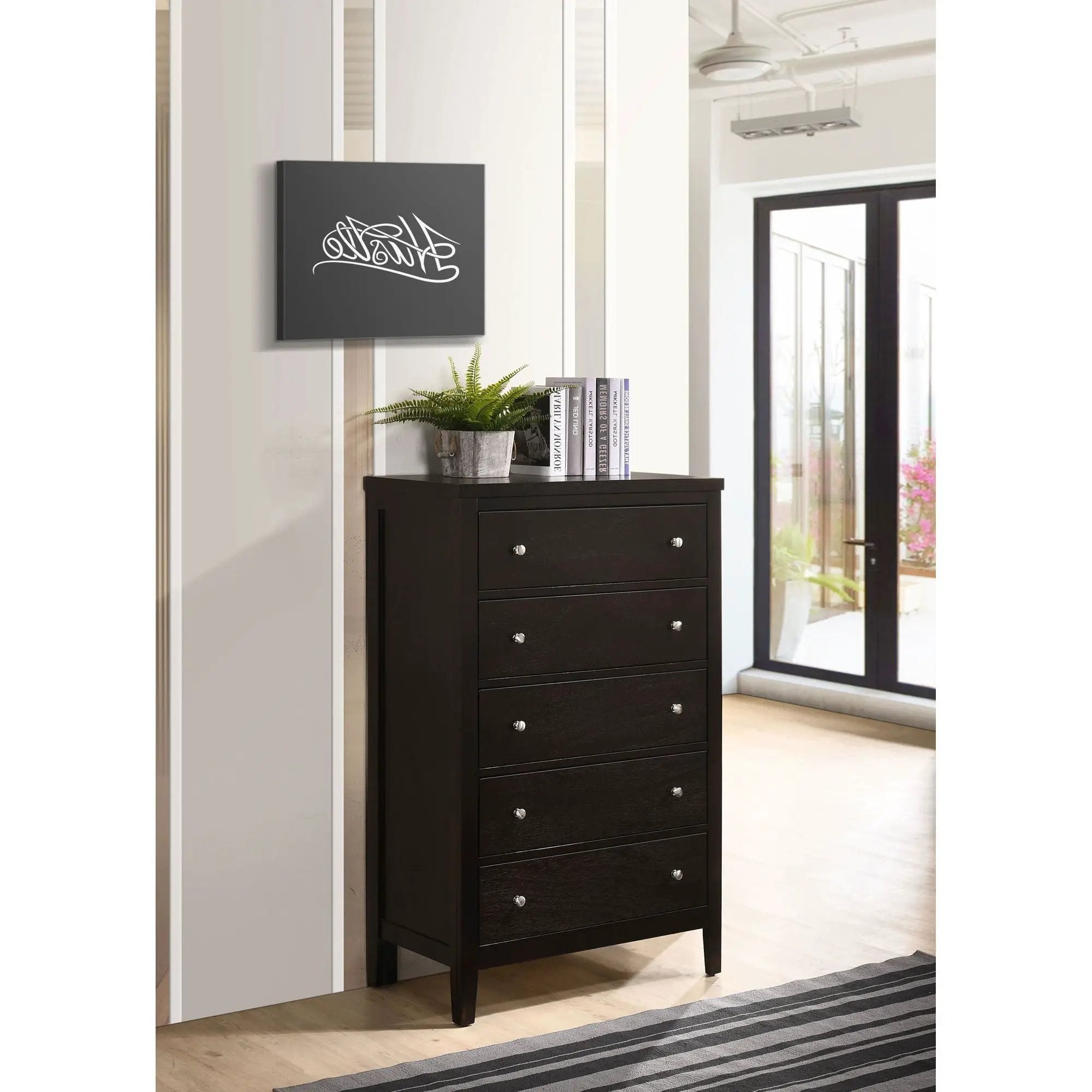 Payton - 5 Drawer - Cappuccino by HouseOfZazla