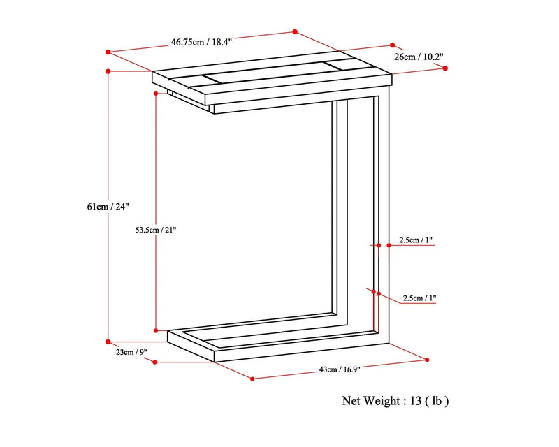 Skyler - Handcrafted C Side Table by Unique Piece Furniture