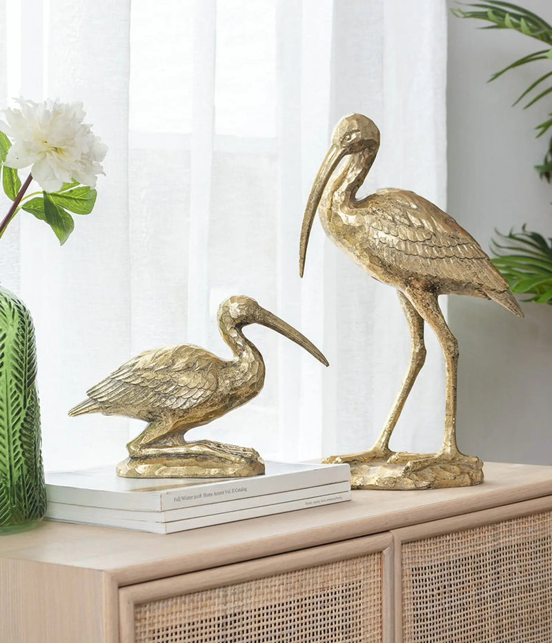 10x15.9x3.7" Standing Crane Figurine by HouseOfZazla