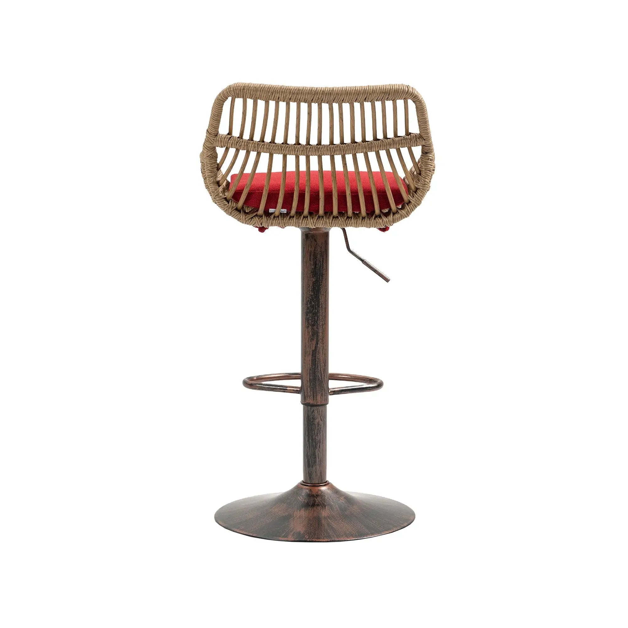 Modern Swivel Bar Stools Adjustable Counter Chairs With Footrest (Set of 2) by HouseOfZazla