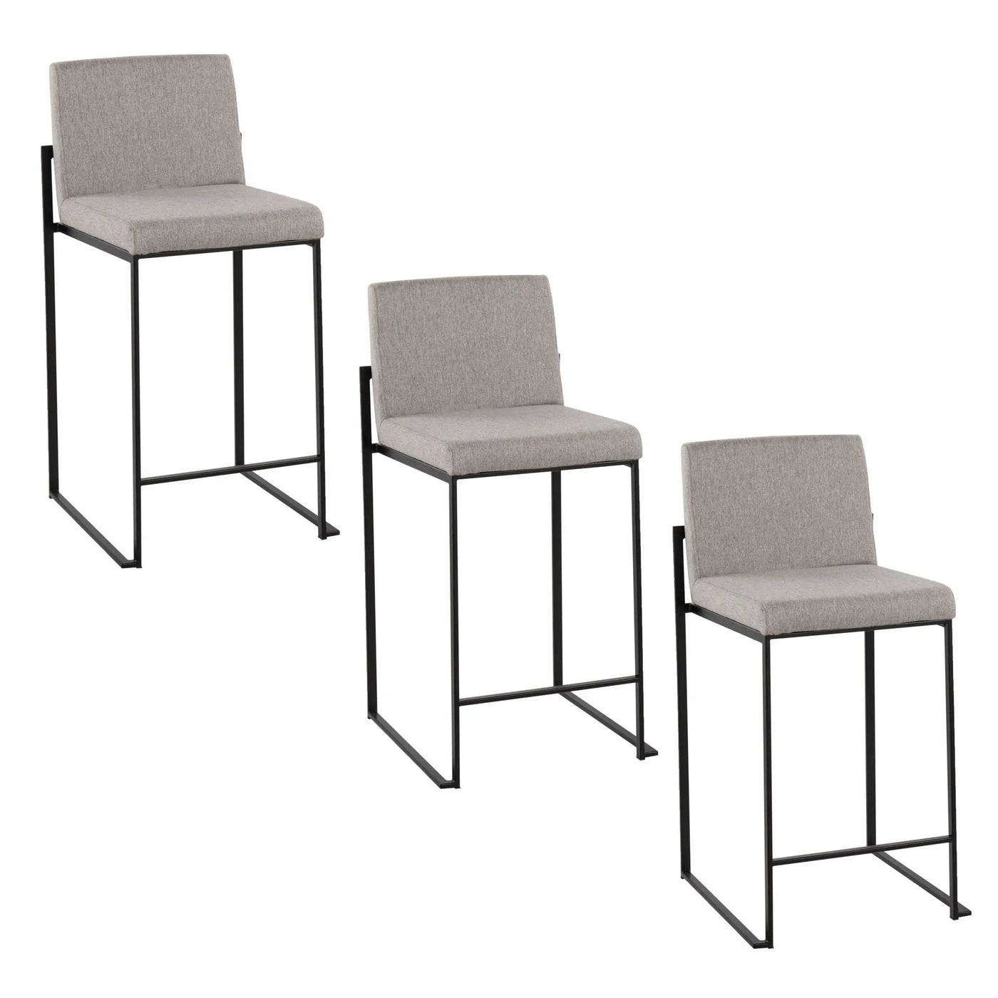 Fuji - Contemporary Modern Elegance, High Back Counter Stool by HouseOfZazla
