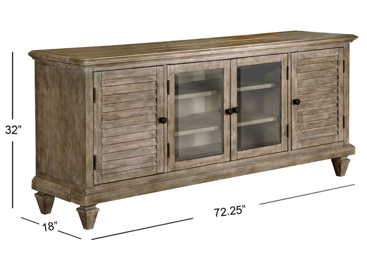 Calistoga - Rustic Entertainment Console - Dovetail Gray, photo 2 of 4