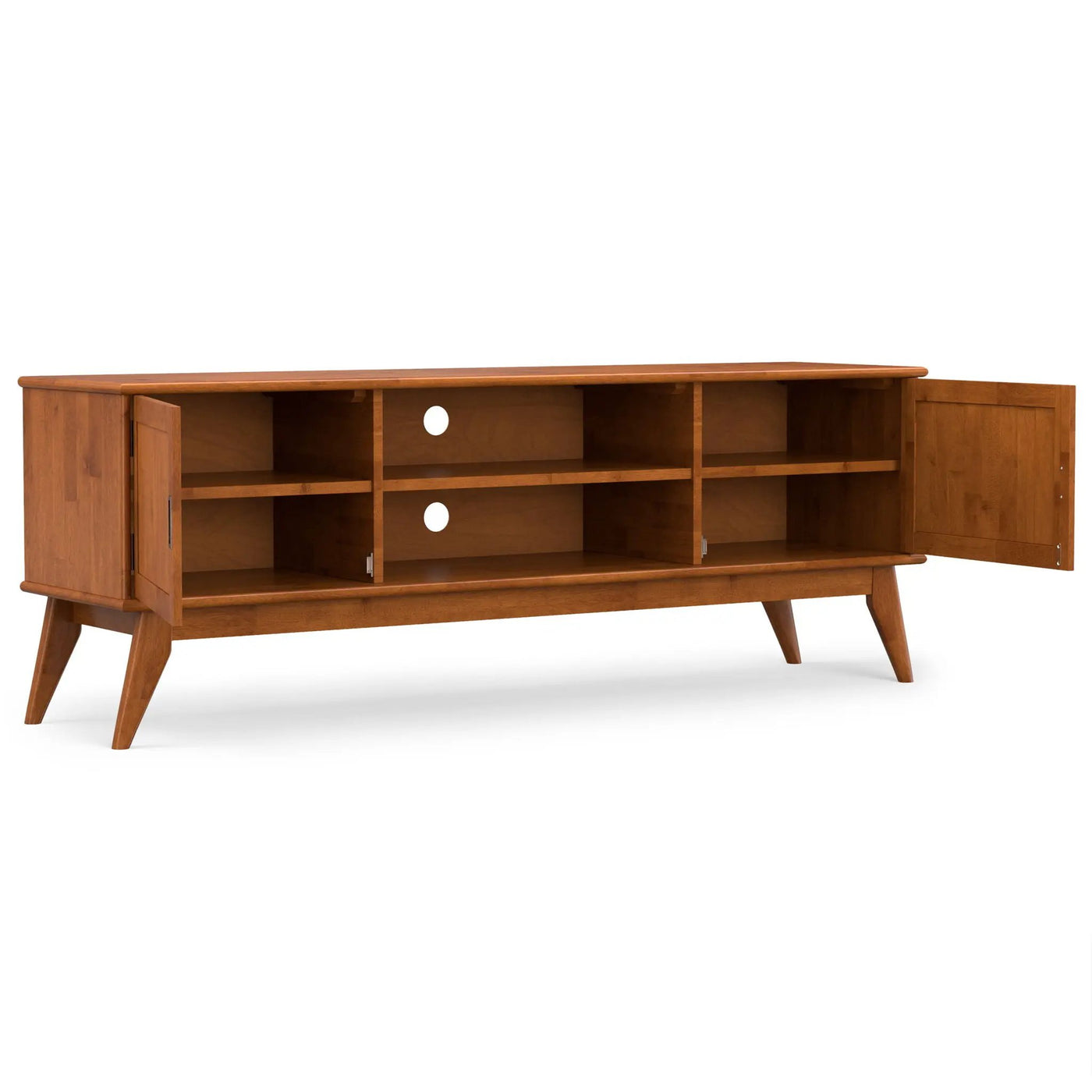 Draper - Handcrafted Mid Century Low TV Media Stand by HouseOfZazla