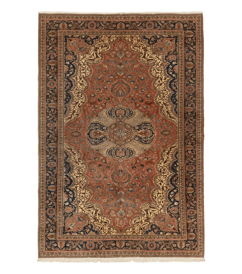 Turkish Kayseri Rug 6x10, Antique Turkish Carpet, Floral Medallion, Oriental Carpet, Red by Jewel Rugs