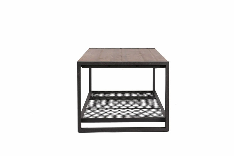 Console Coffee Table With Reclaimed Wood Finish, For Living Room - Natural by Unique Piece Furniture