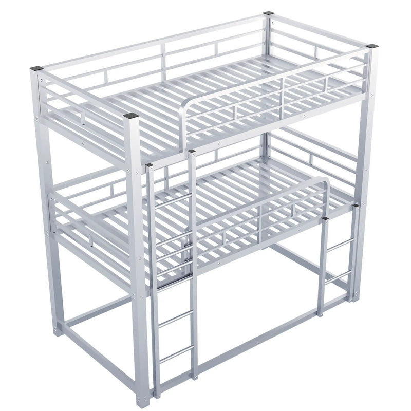 Triple Bunk Bed With Sturdy Construction And Space Saving Design by Unique Piece Furniture