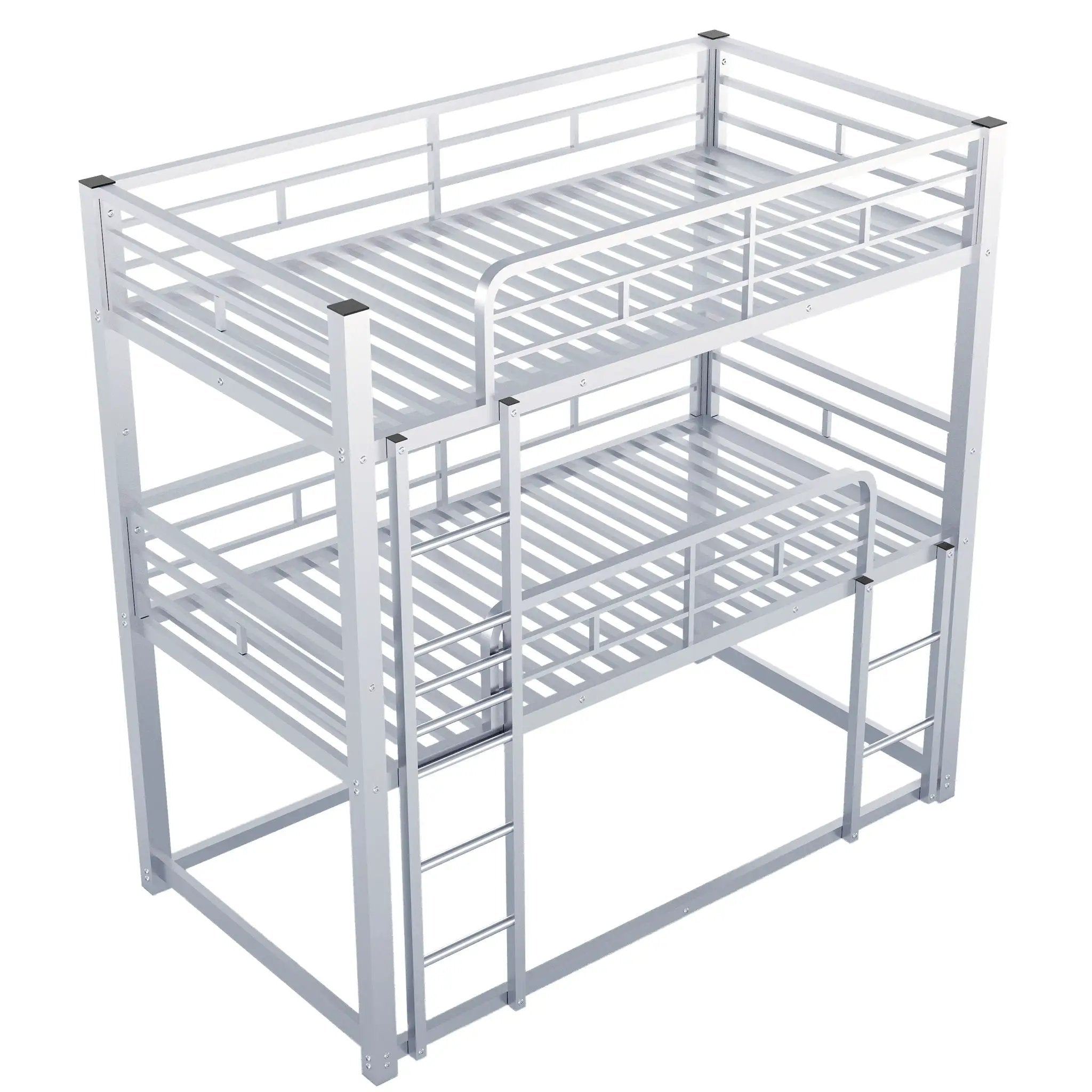 Triple Bunk Bed With Sturdy Construction And Space Saving Design by Unique Piece Furniture