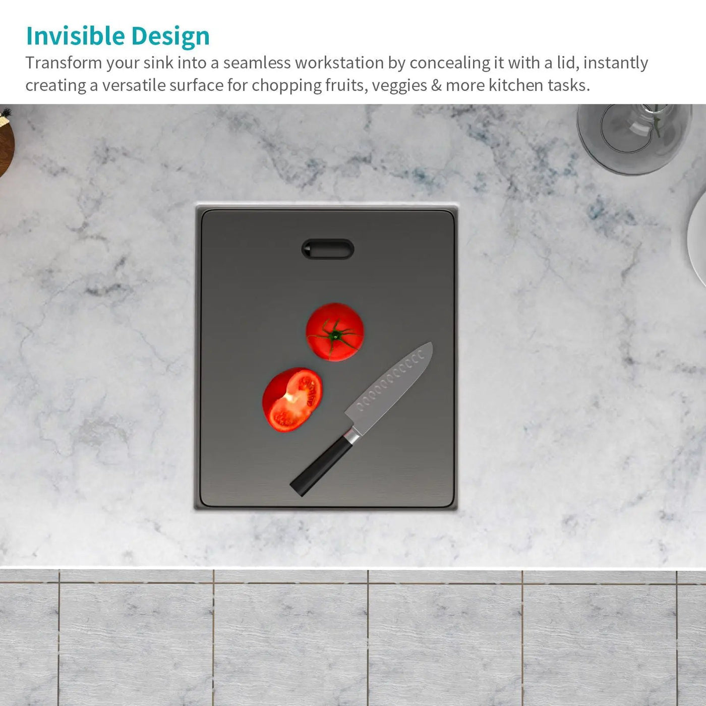 Modern Undermount Bar Sink With Folding Faucet by HouseOfZazla