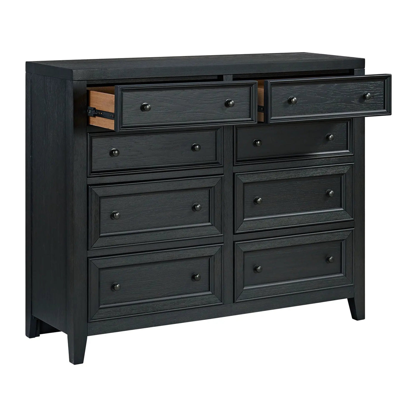 8 Drawer Dresser With Framed Fronts And Smooth Metal Glides by HouseOfZazla