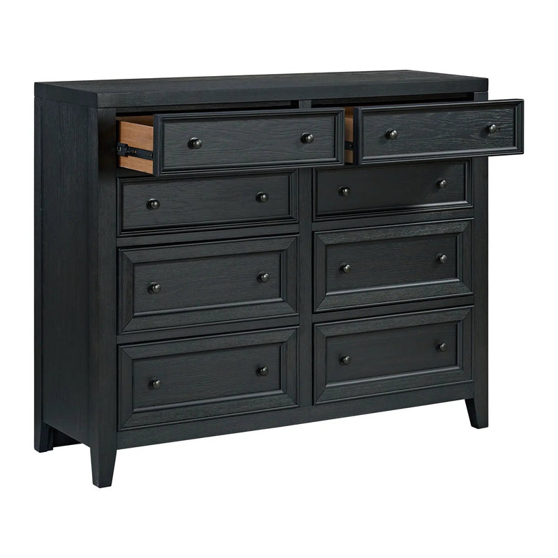 8 Drawer Dresser With Framed Fronts And Smooth Metal Glides by HouseOfZazla
