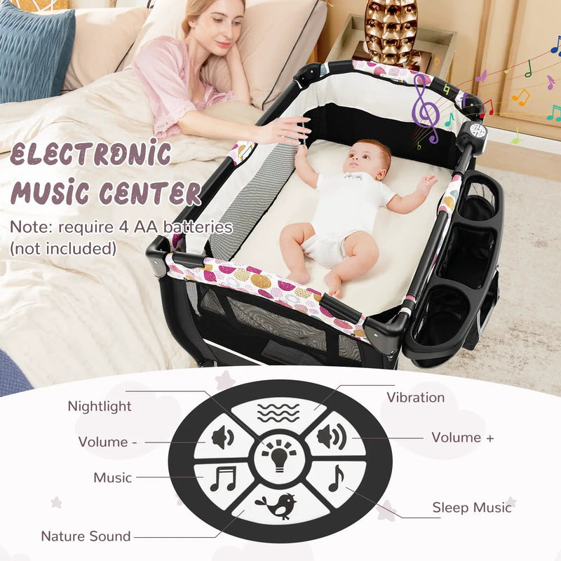 4 in 1 Portable Pack and Play Baby Nursery Center with Bassinet by DirectDeals