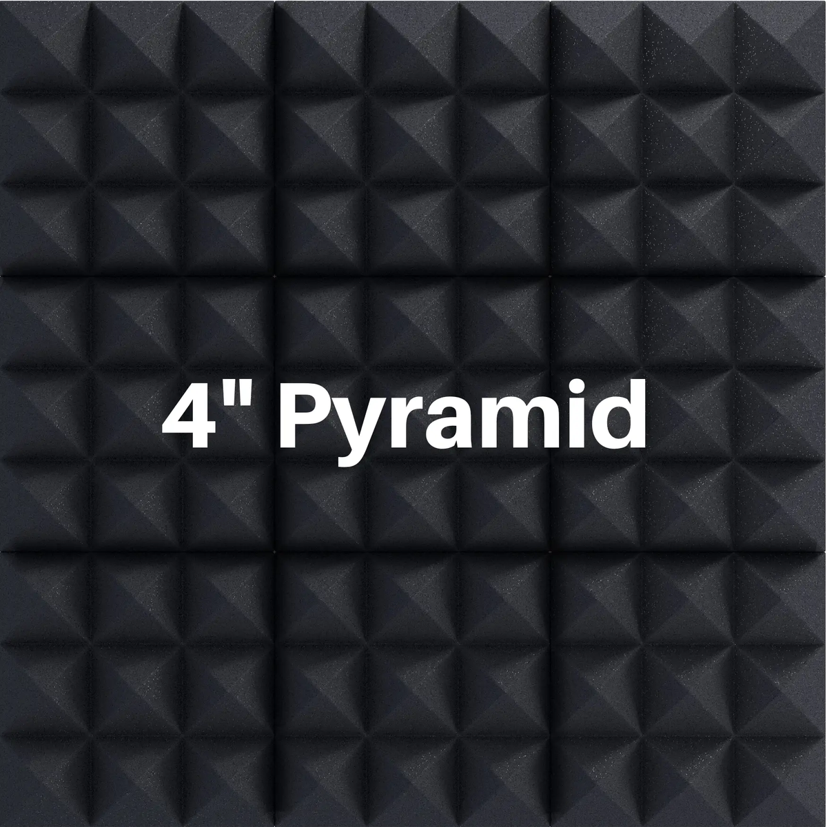 4 Inch Acoustic Foam Pyramid Style Panels - 13 Color Options by SoundAssured