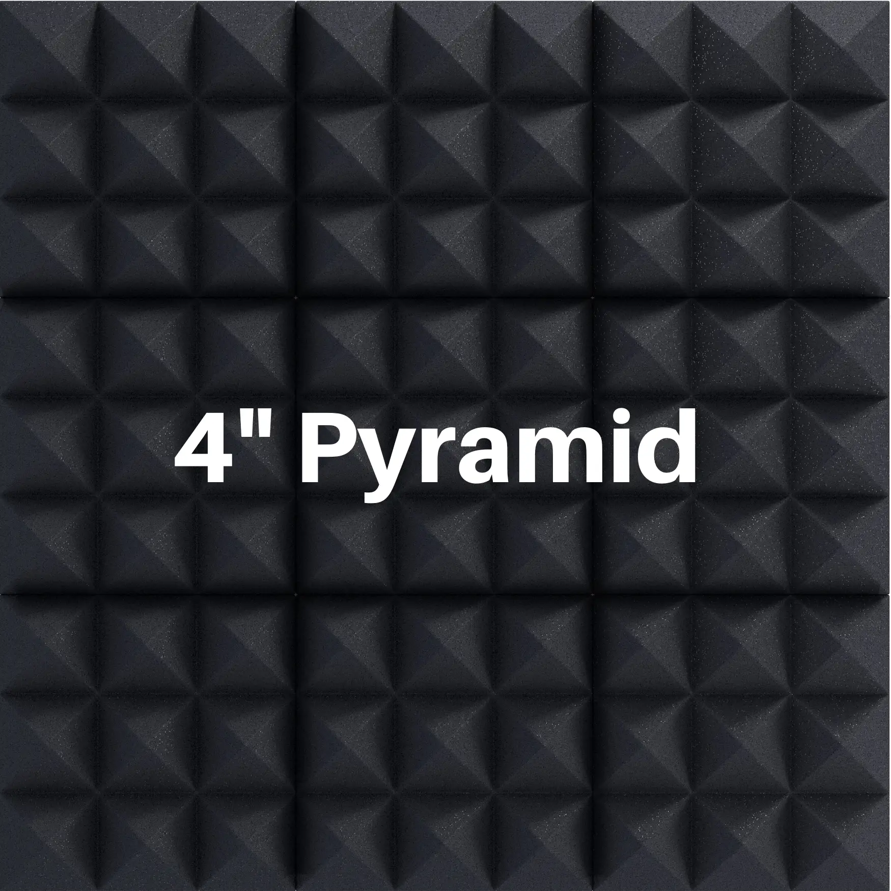 4 Inch Acoustic Foam Pyramid Style Panels - 13 Color Options by SoundAssured