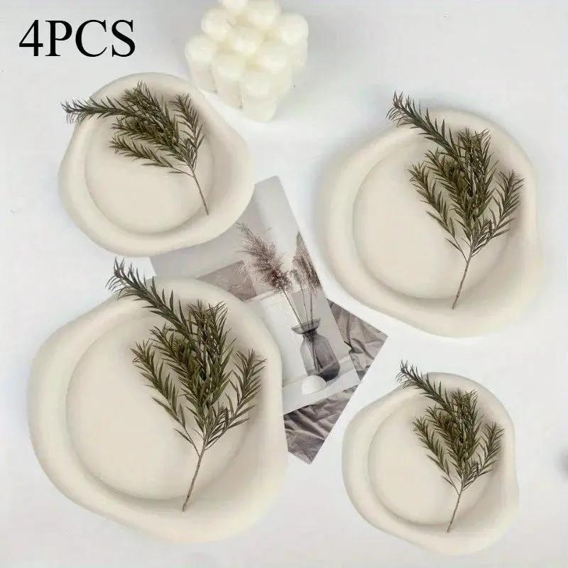 4pcs Cloud Coaster Set - Soft Silicone, Heat-Resistant and Hand Washable - Perfect for Coffee Cups & Home Decor by House Of Avana