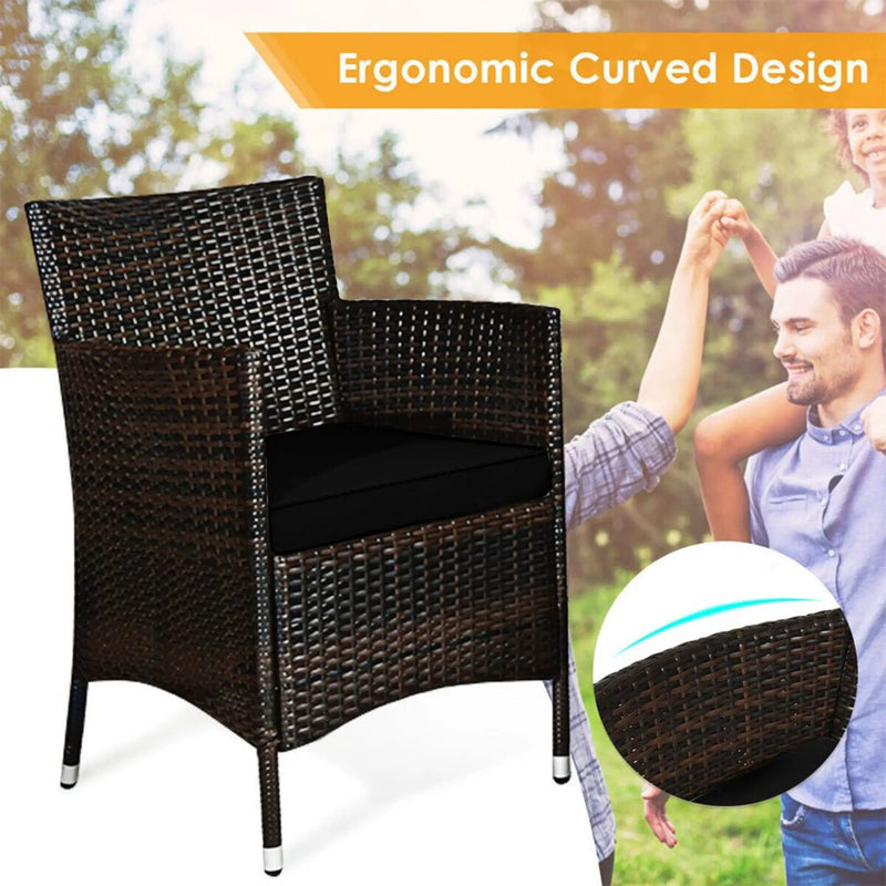 Alora 4-Piece Outdoor Rattan Patio Furniture Set With Cushions & Coffee Table (SAK75463) by SAKSBY WHOLESALE