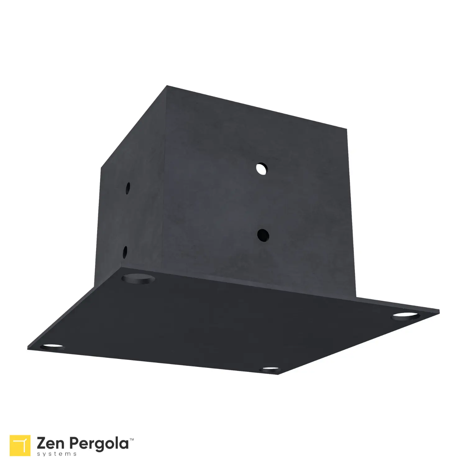 Pergola Base Bracket (for 4x4 Wood Posts) by Zen Pergolas
