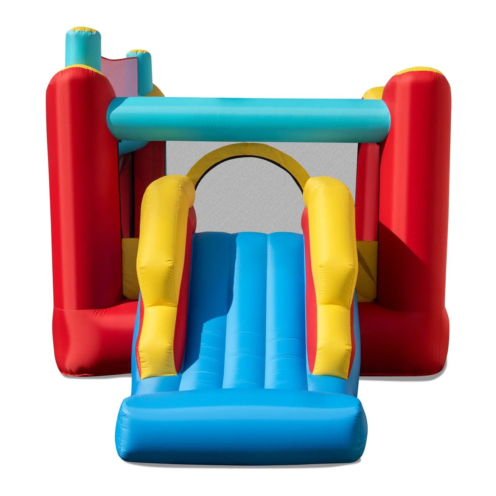5-in-1 Ice Cream Inflatable Bounce House with Ball Pit and Slide without Blower by DirectDeals