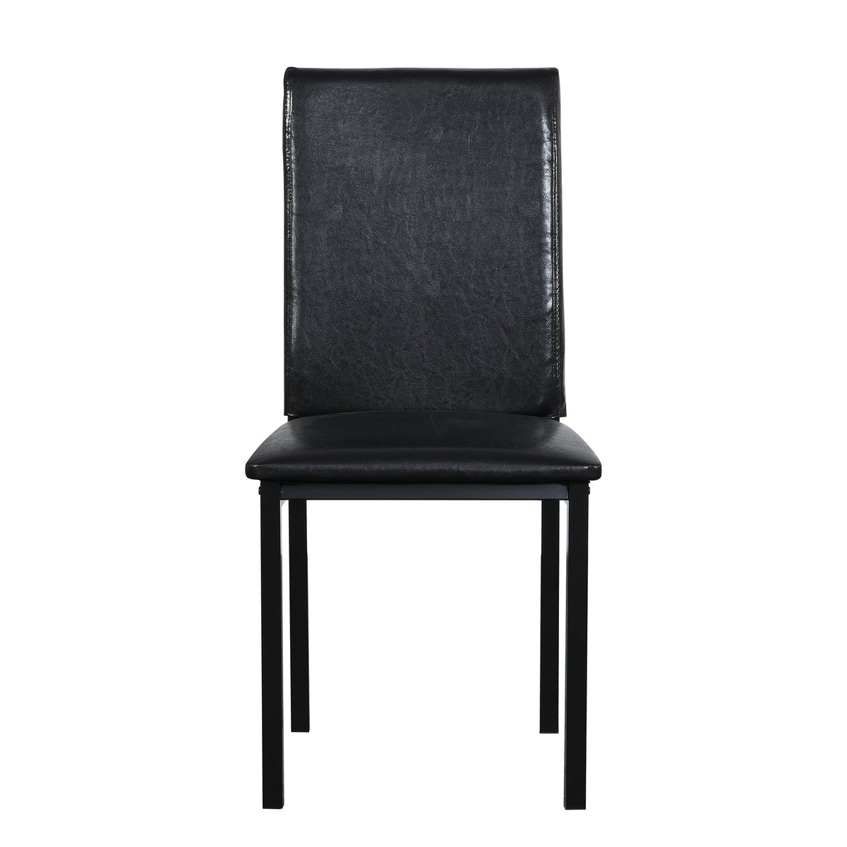 5 Piece Metal Dinette Set with Faux Marble Top - Black, photo 10 of 15