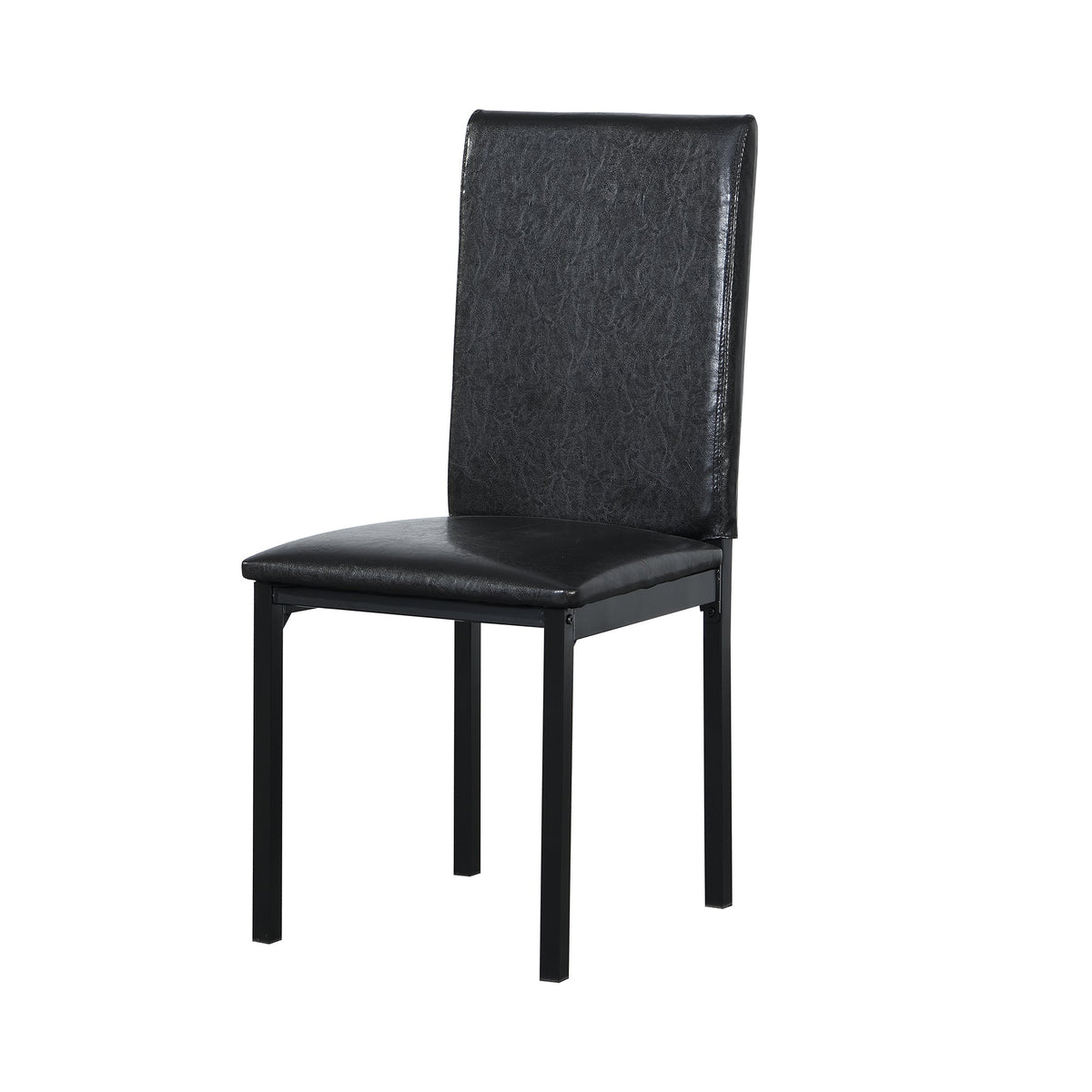 5 Piece Metal Dinette Set with Faux Marble Top - Black, photo 9 of 15