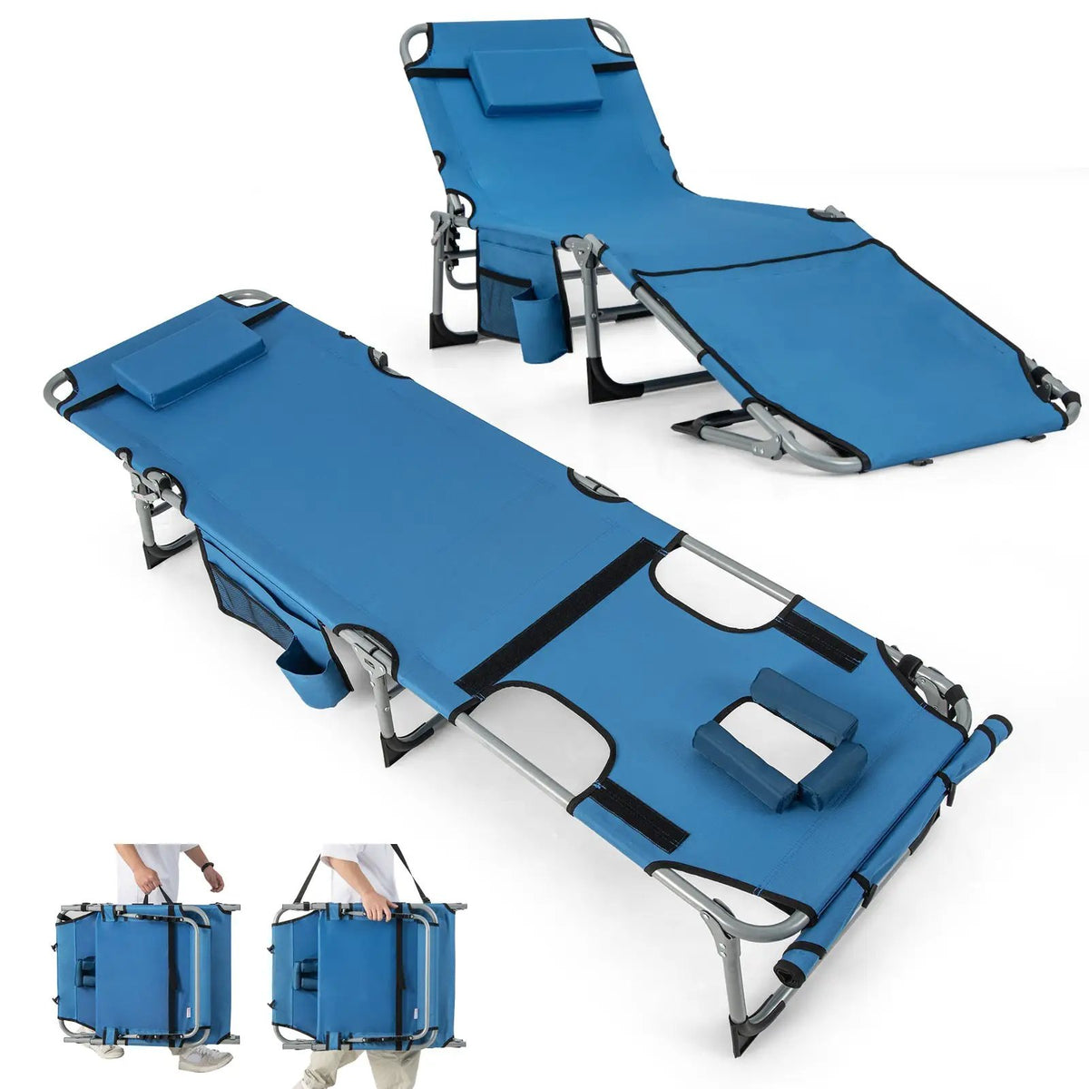 5-position Outdoor Folding Chaise Lounge Chair by DirectDeals