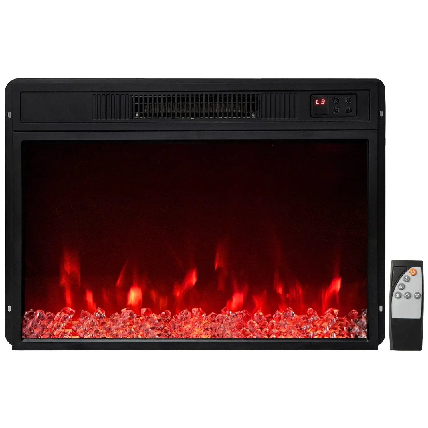 Electric Fireplace Insert 23-Inch with Remote Control - 5000 BTU by DirectDeals