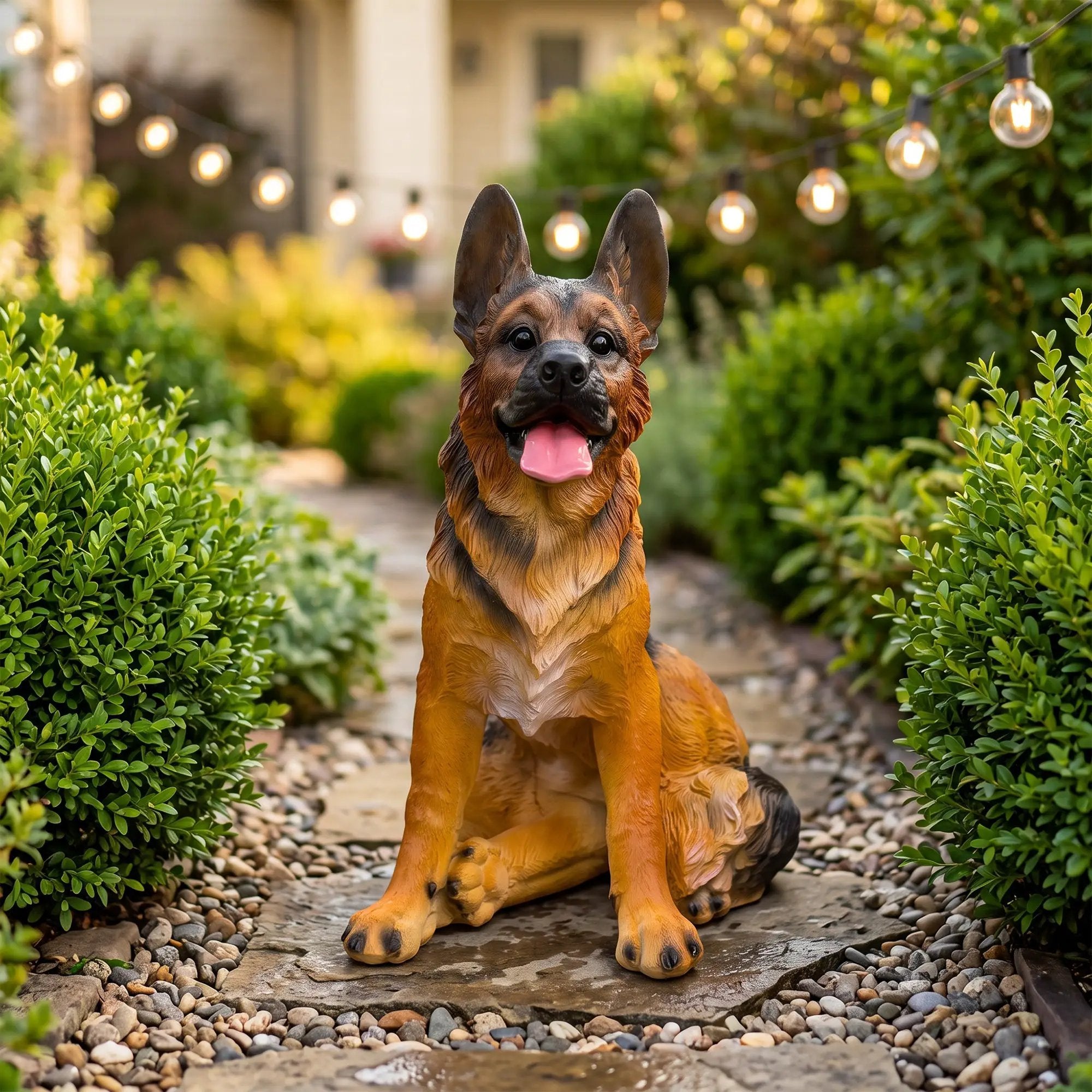Realistic German Shepherd Resin Statue by HouseOfZazla