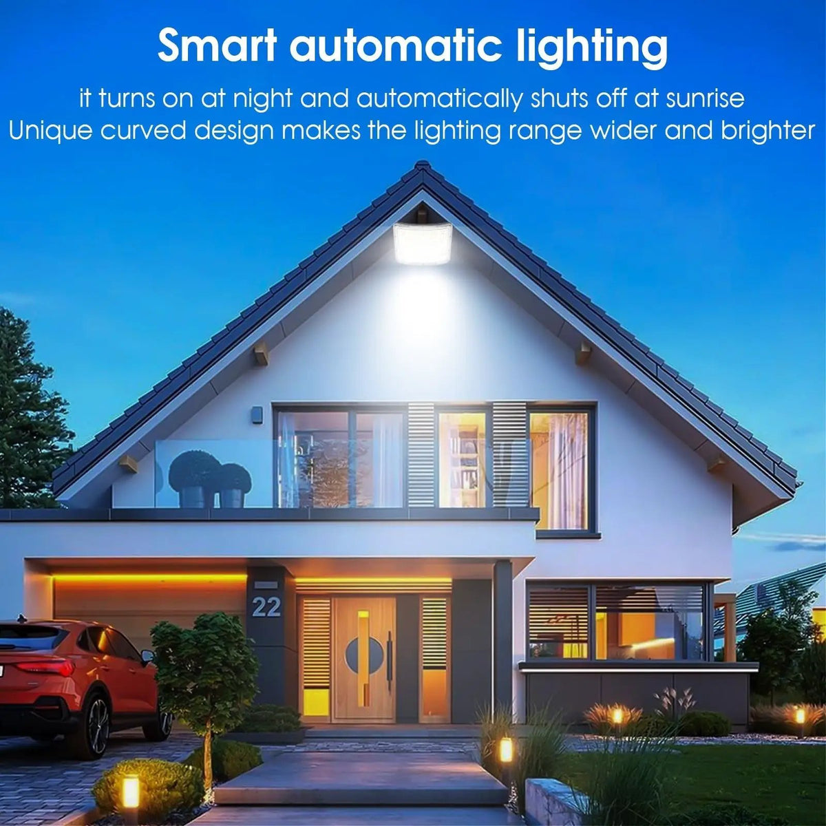 5000W LED Solar Flood Lights,242 LED Street Flood Light Waterproof with Remote Control and 16.4 Ft Cables by Outdoor Solar Outlet