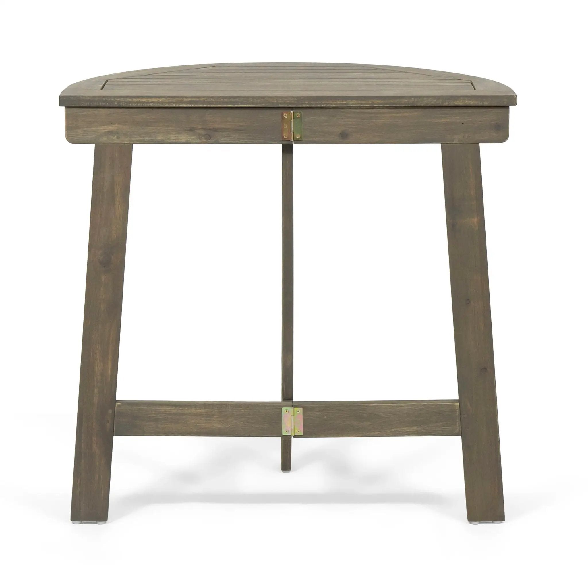 Outdoor Half Round Folding Acacia Wood Bistro Table by HouseOfZazla
