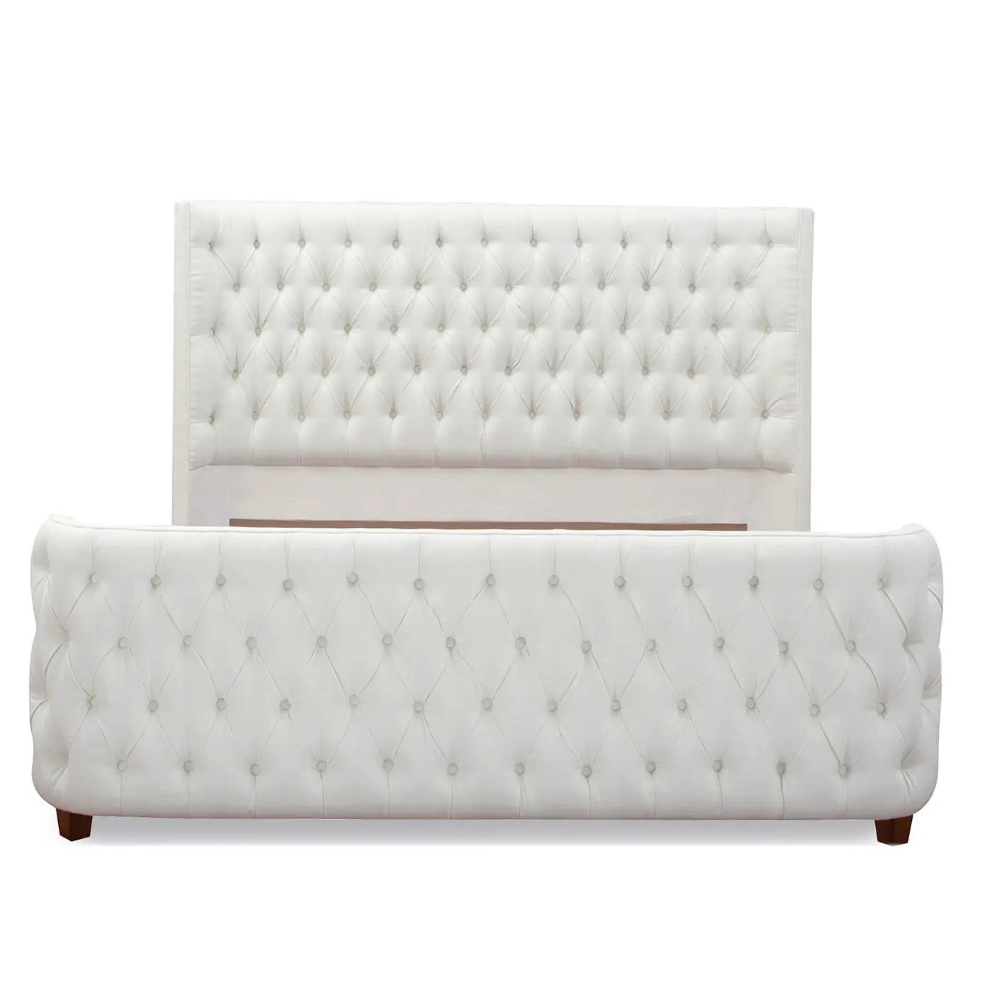 Brooklyn - Tufted Panel Bed Headboard And Footboard Set by HouseOfZazla