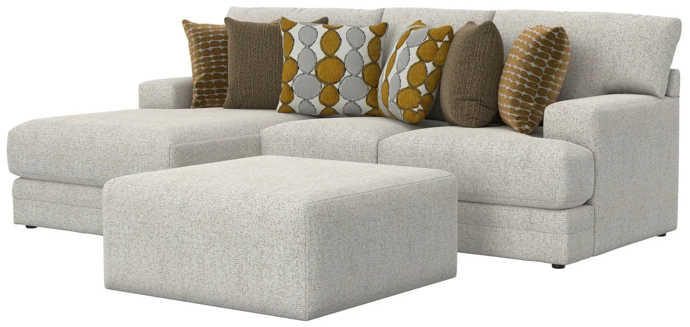 Tori - Sectional With Comfort Coil Seating, Cocktail Ottoman And Accent Pillows Included by Unique Piece Furniture