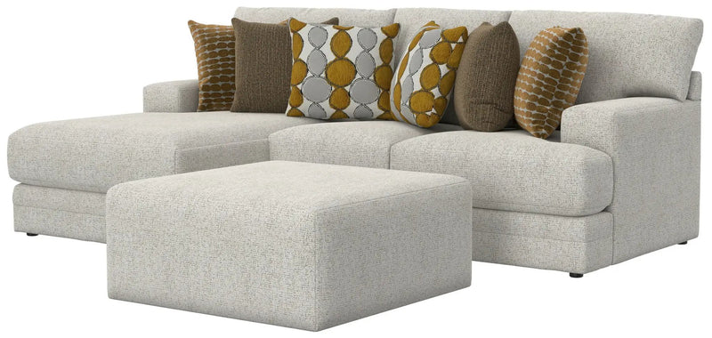 Tori - Sectional With Comfort Coil Seating, Cocktail Ottoman And Accent Pillows Included by Unique Piece Furniture