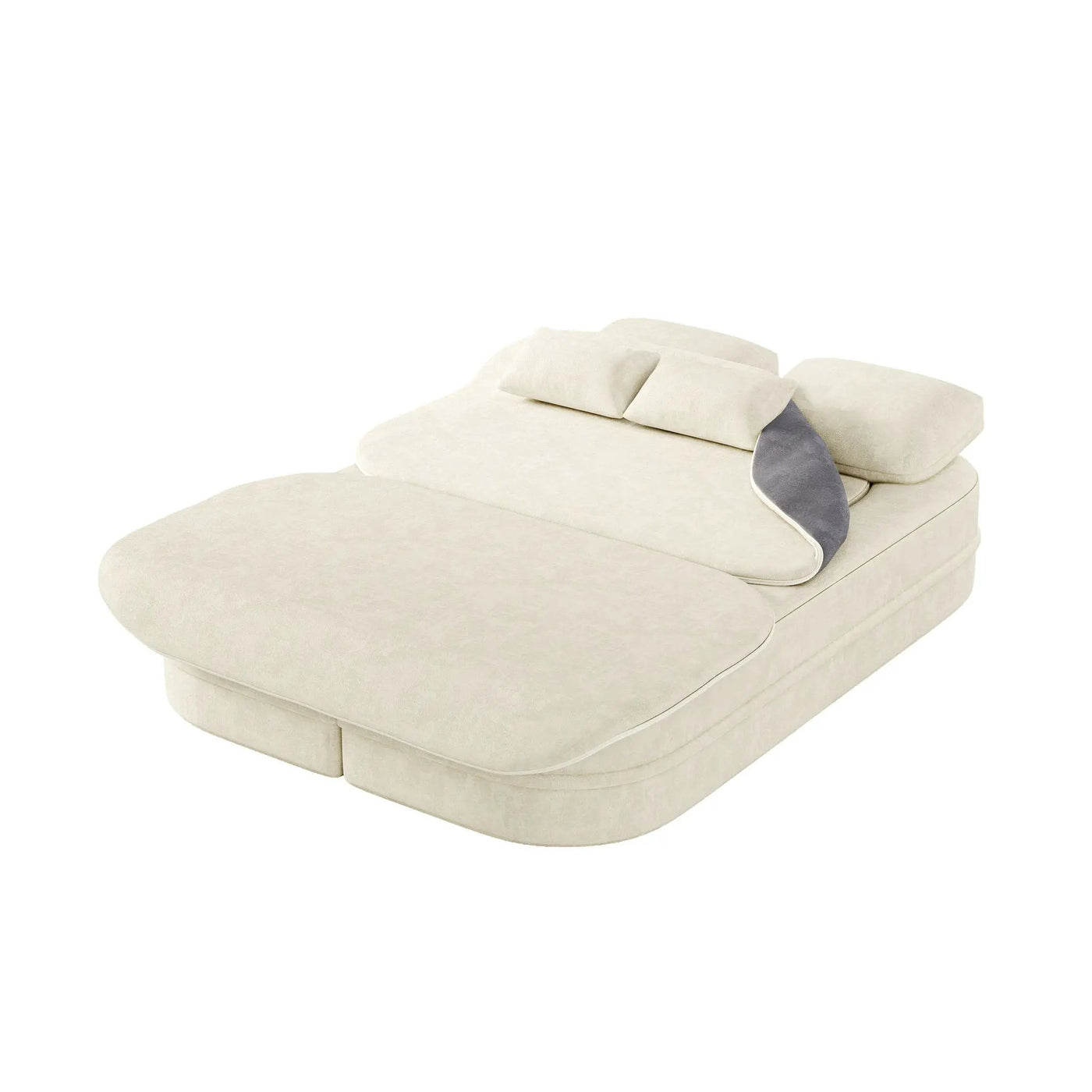 2 In 1 Foldable Sofa Bed With Multi Functional Blanket, Floor Lounge Sofa by HouseOfZazla