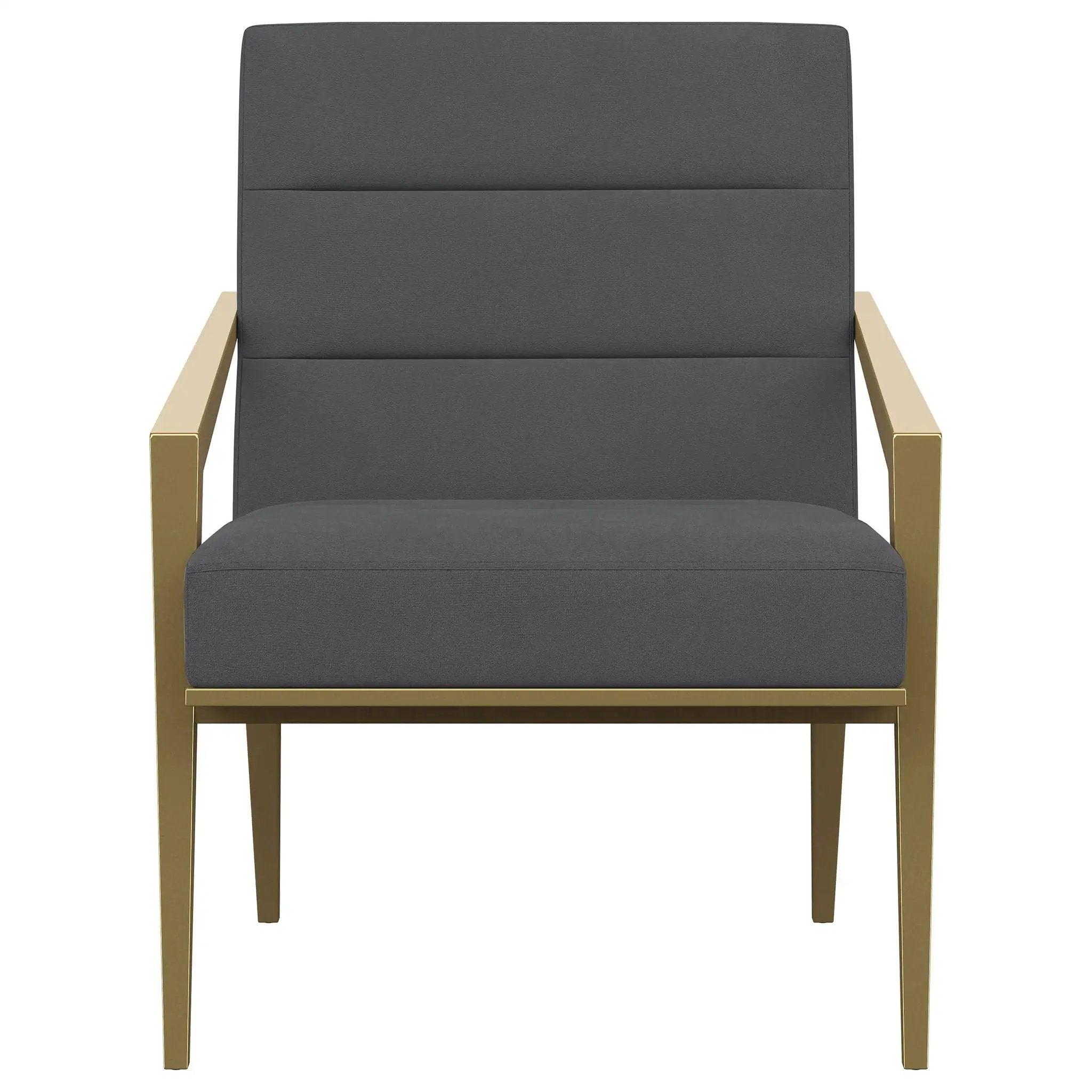 Kirra Upholstered Metal Arm Accent Chair Dark Grey by Unique Piece Furniture