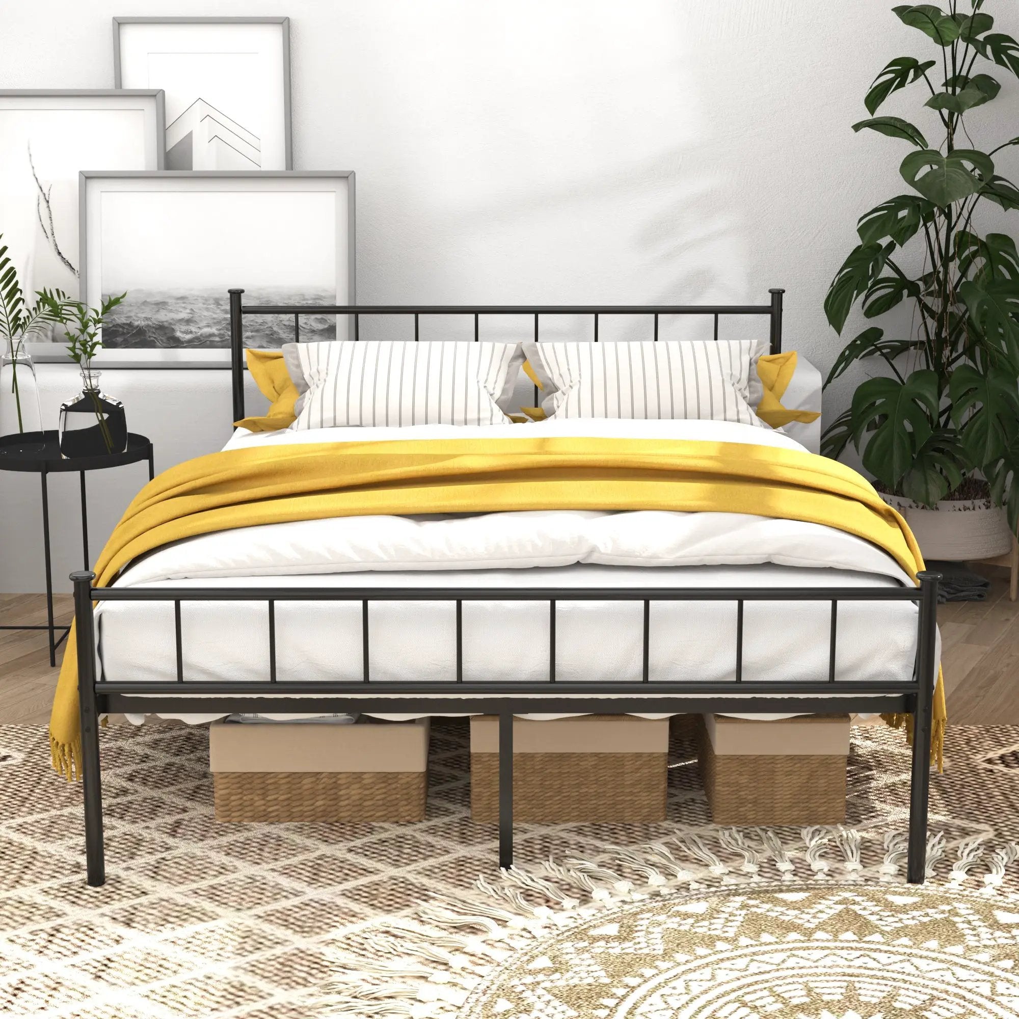 Queen Size Bed Frame, Headboard and Footboard by HouseOfZazla