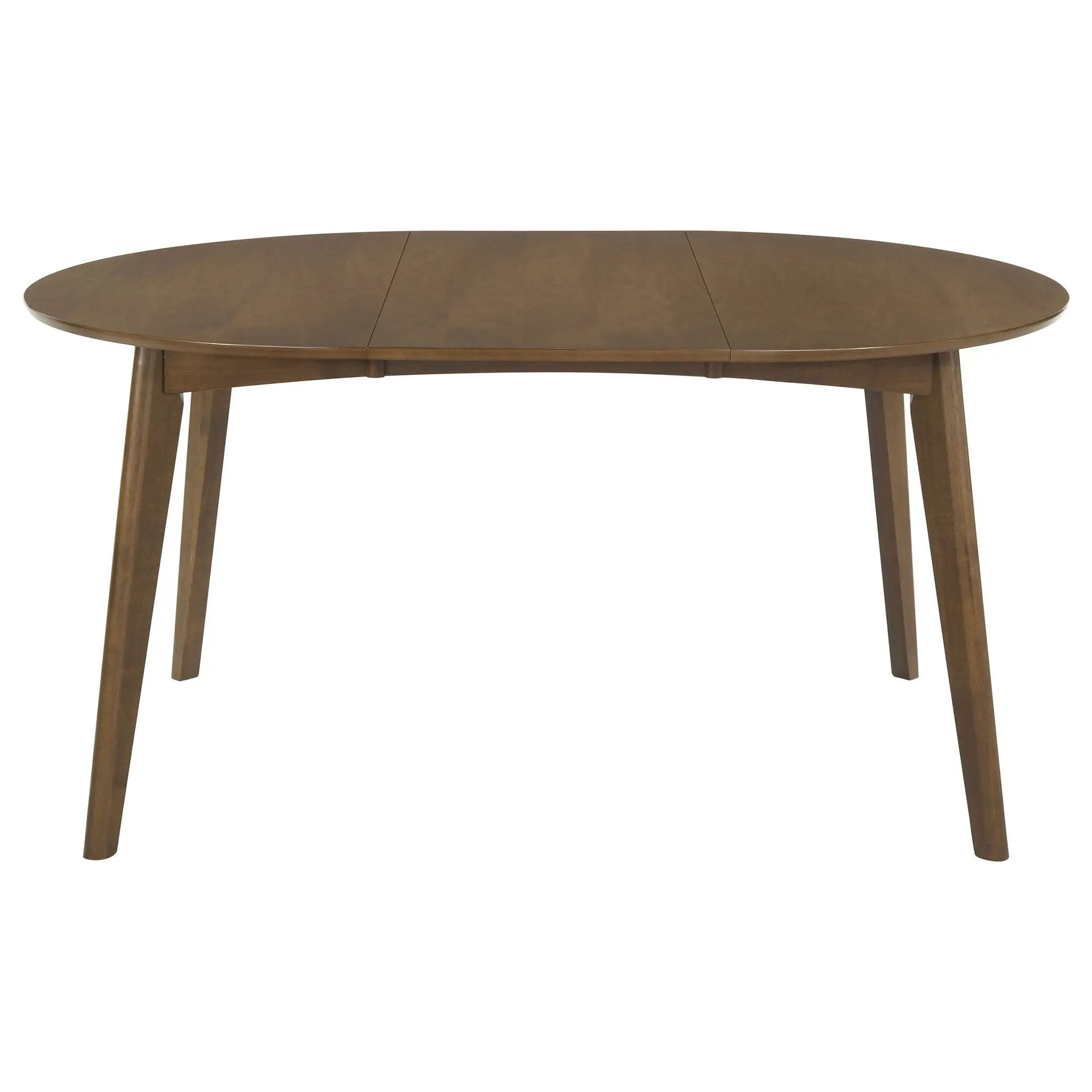 Jedda Oval 60-inch Extension Leaf Dining Table Dark Walnut by Unique Piece Furniture