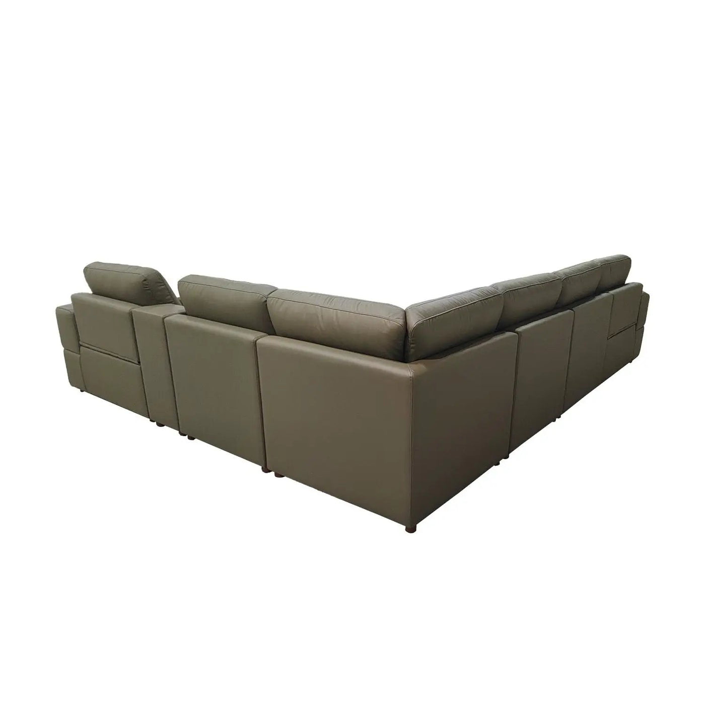Upholstered Large Arms Sectional With Recliner Seats by Unique Piece Furniture