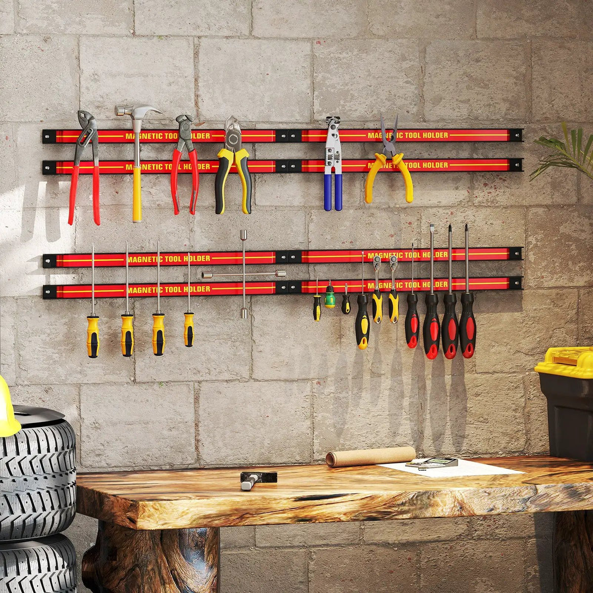 18 Inch Magnetic Tool Holder Strip with Mounting Screws by DirectDeals