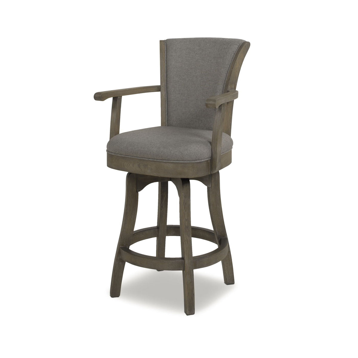 Swivel Counter Height Bar Stool with High Backrest and Solid Hardwood - Multiple Colors, photo 31 of 40