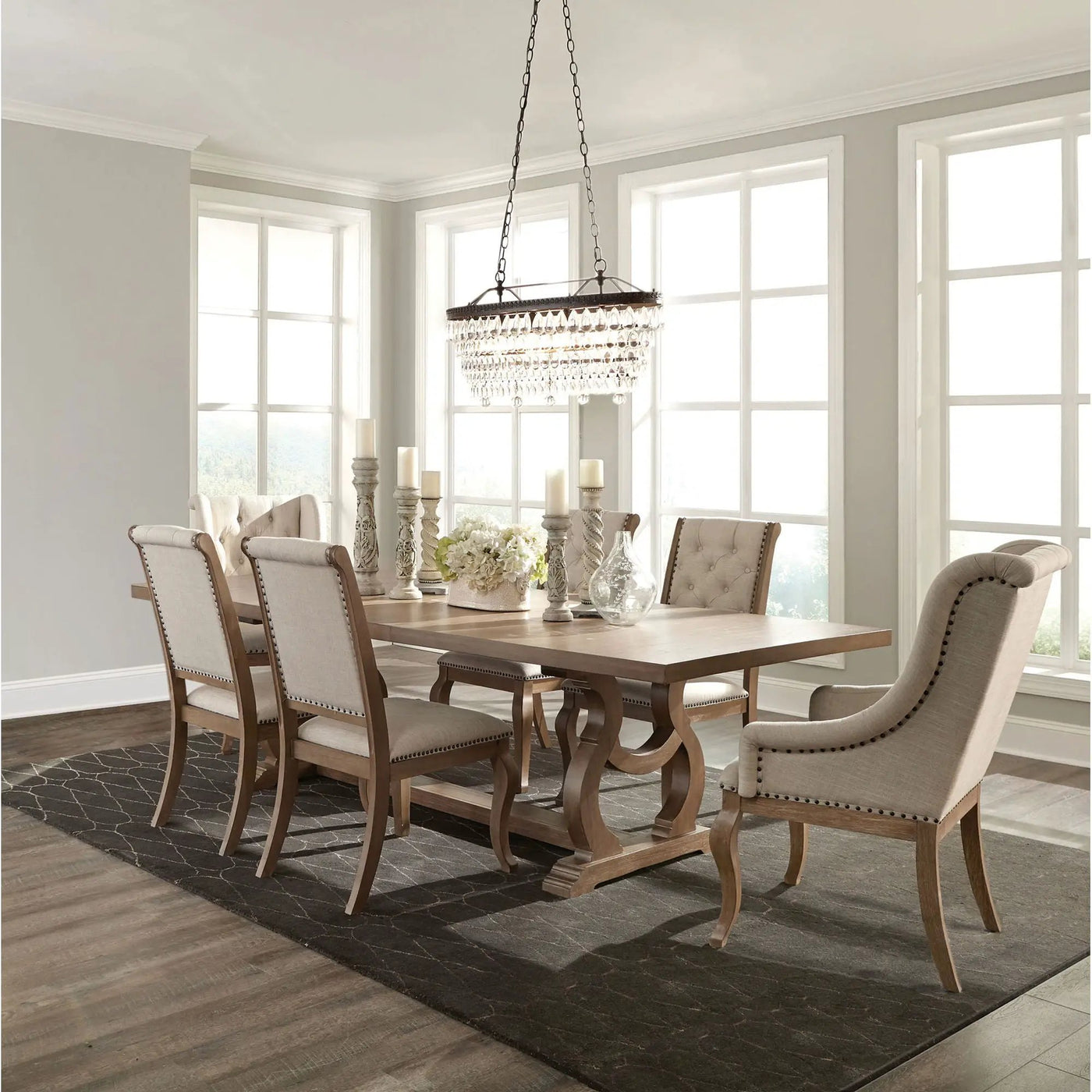 Fremont - Dining Set With Tufted Chairs by HouseOfZazla