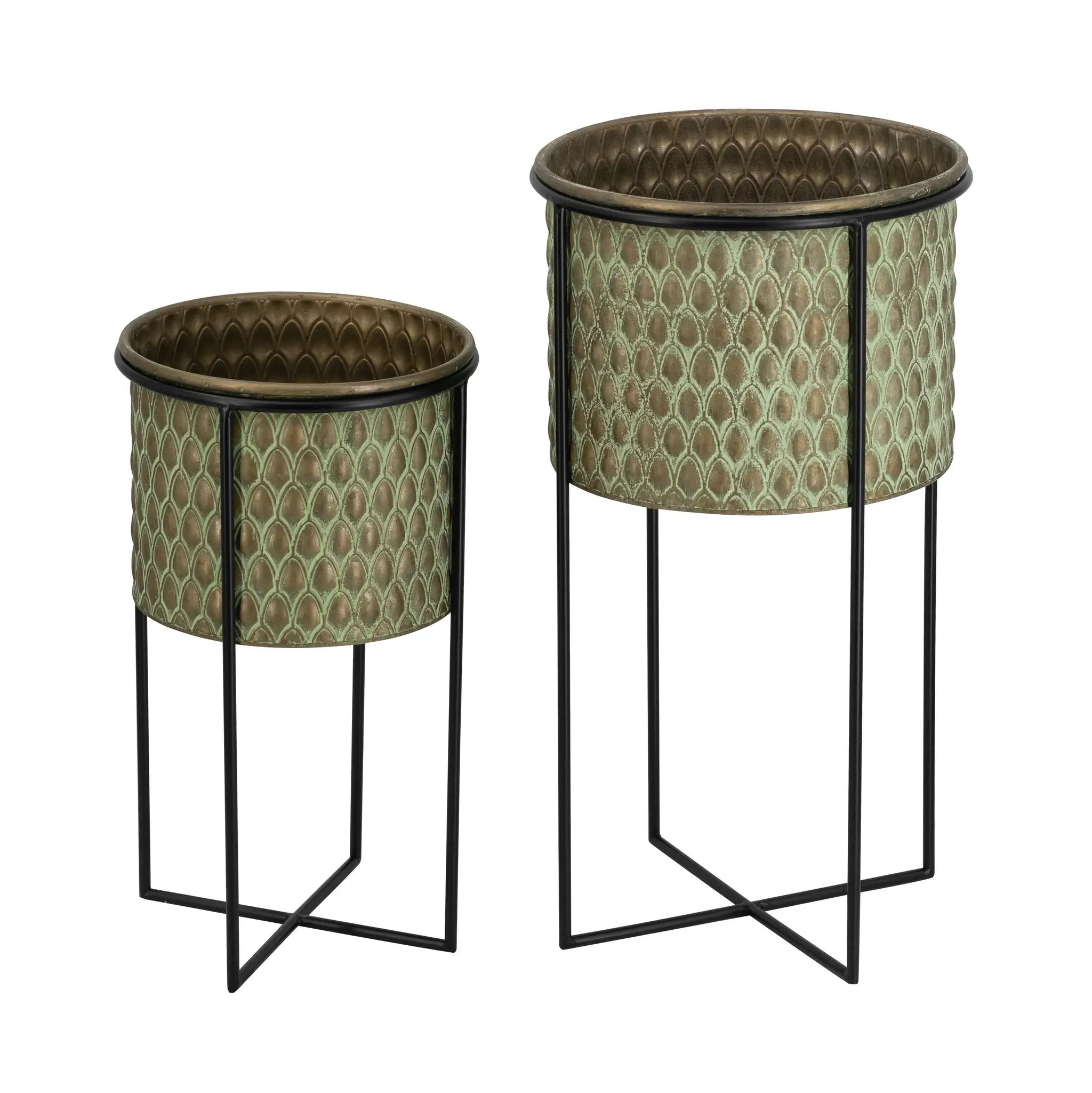 Set of 2 Textured Garden Pots by HouseOfZazla