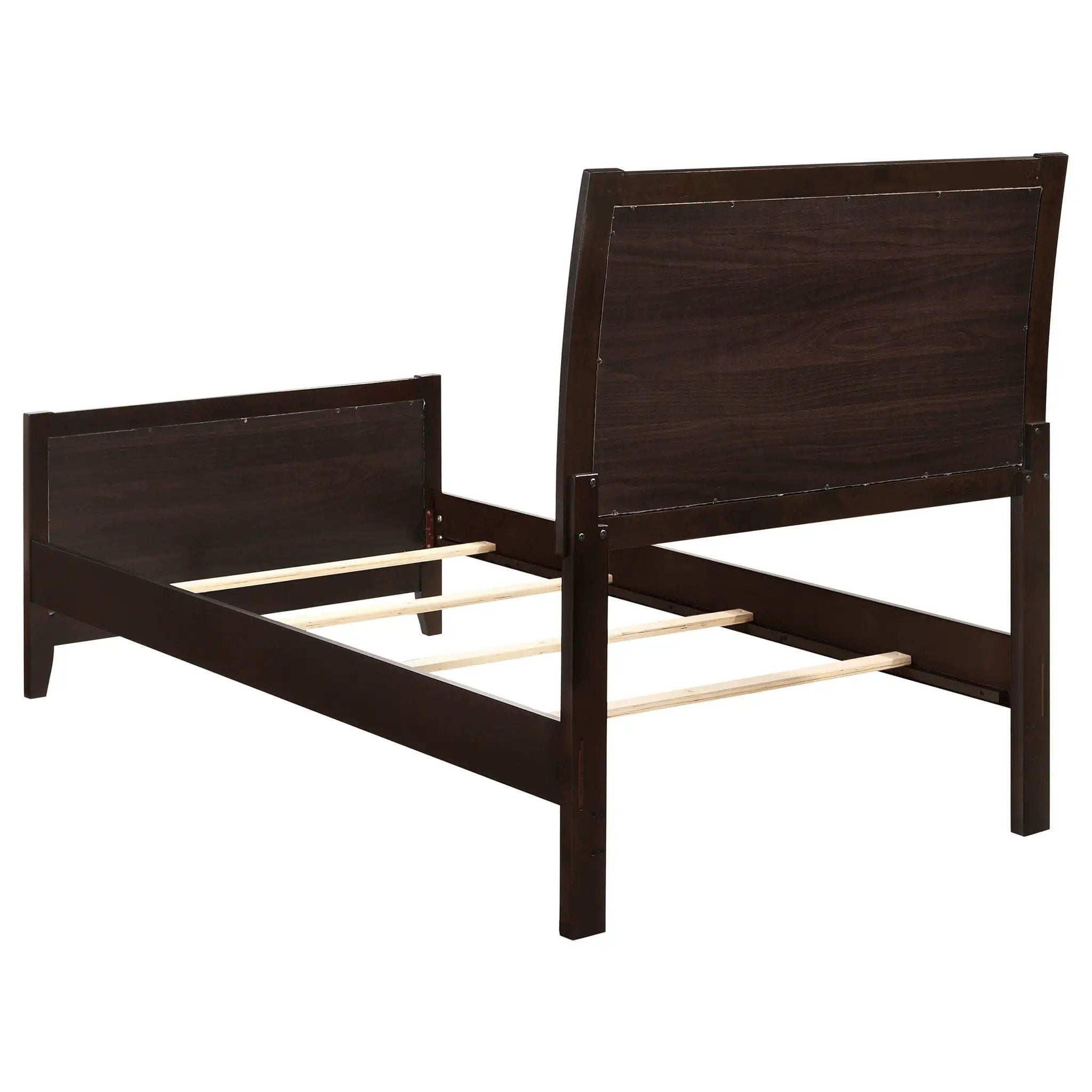 Carlton Wood Twin Panel Bed Cappuccino by Unique Piece Furniture