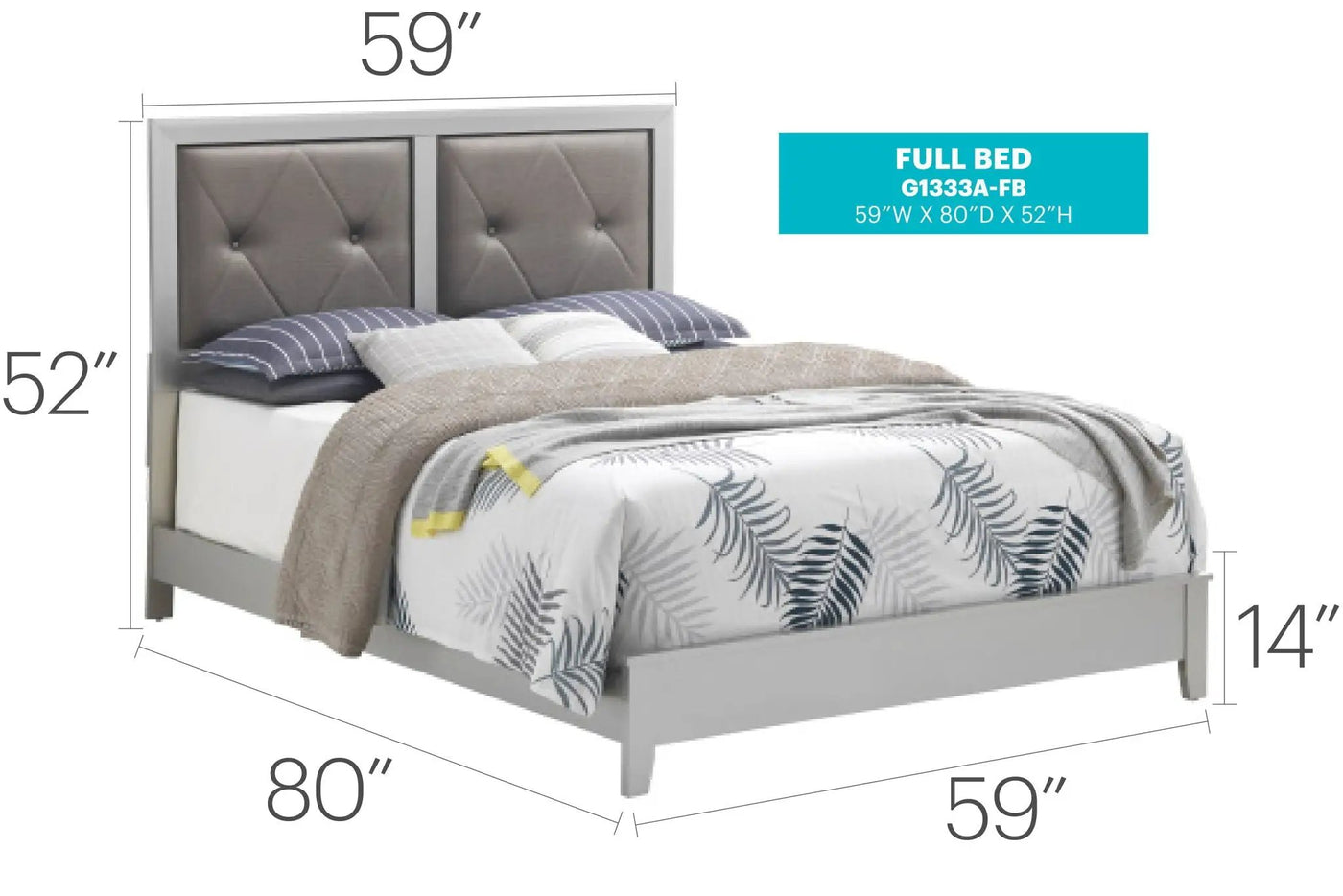 Padded Headboard Bed by HouseOfZazla